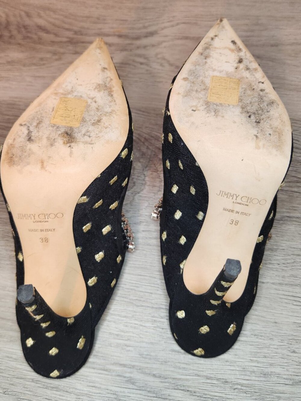 Jimmy Choo Bing Pointed Toe Mules - Picture 4 of 7